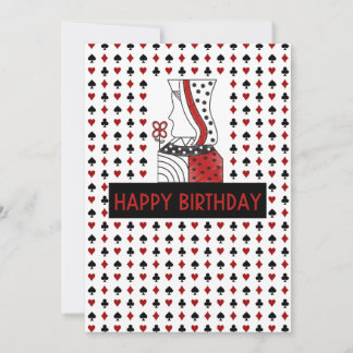 Cartão De Agradecimento Play Card QUEEN BIRTHDAY