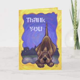 Cartão De Agradecimento Playful Hound Dog Gifts & Accessories