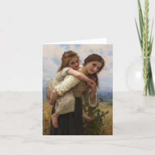 Cartão De Agradecimento Pleasant Burden por William Adolphe Bouguereau