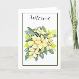 Cartão De Agradecimento Plumeria Card