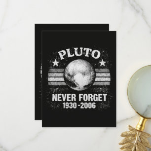 Cartão De Agradecimento Plutão Nunca Esqueça