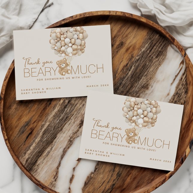 Cartão De Agradecimento Podemos Esperar Chá de fraldas neutro por gênero (Criador carregado)