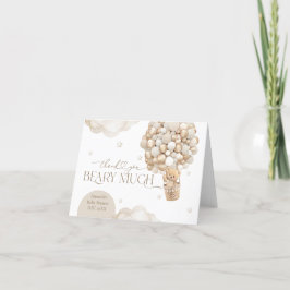 Cartão De Agradecimento Podemos Esperar Chá de fraldas neutro por gênero