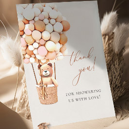 Cartão De Agradecimento Podemos Esperar! Chá de fraldas Obrigado