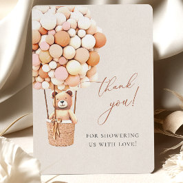 Cartão De Agradecimento Podemos Esperar! Chá de fraldas Obrigado