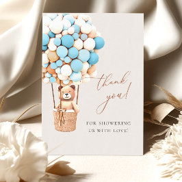 Cartão De Agradecimento Podemos Esperar! Chá de fraldas Obrigado