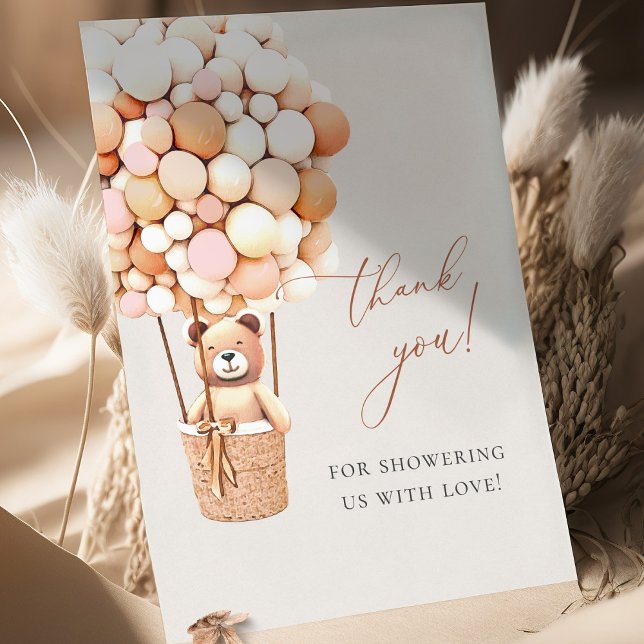 Cartão De Agradecimento Podemos Esperar! Chá de fraldas Obrigado (Criador carregado)