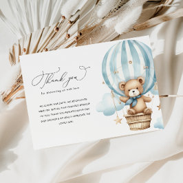 Cartão De Agradecimento Podemos esperar chá de fraldas obrigado