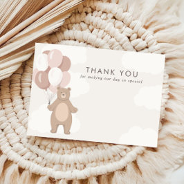 Cartão De Agradecimento Podemos Esperar. | Meninas Rosa