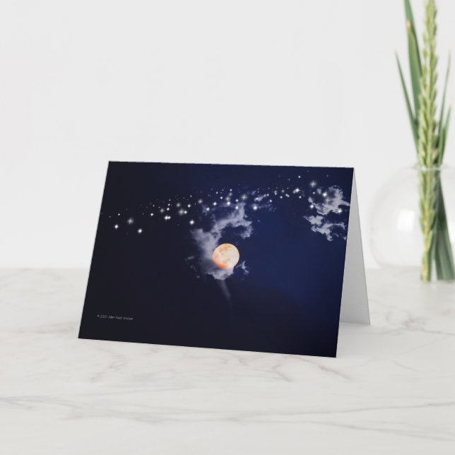 Cartão De Agradecimento "Poeira Lua nº 1" (Frente)