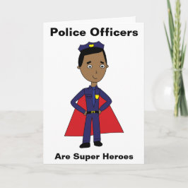 Cartão De Agradecimento Policiais Negros São Super Heróis