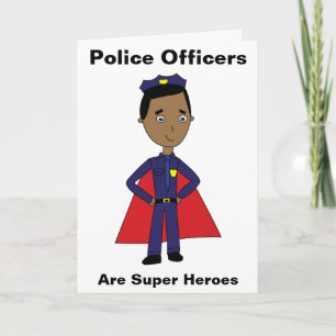 Cartão De Agradecimento Policiais Negros São Super Heróis