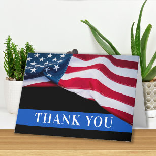 Cartão De Agradecimento Policial Polícia Americana