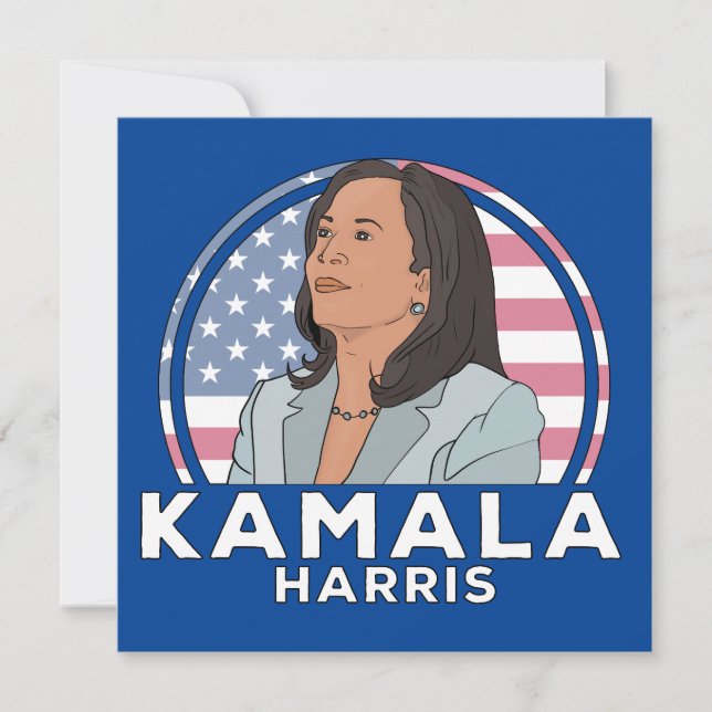 Cartão De Agradecimento Política Kamala Harris (Frente)