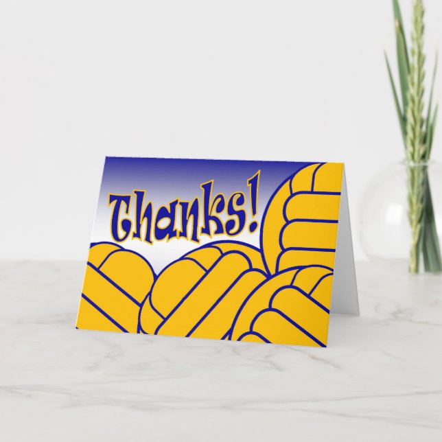 Cartão De Agradecimento Polo Água - Obrigado! (Frente)