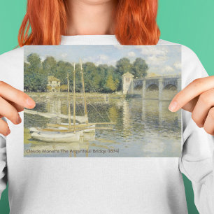 Cartão De Agradecimento Ponte Argenteuil de Claude Monet (1874)