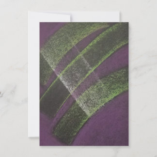 Cartão De Agradecimento Ponte Roxo Amarelo Colorido Arte Abstrata Única