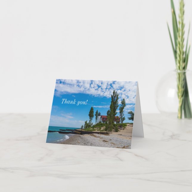 Cartão De Agradecimento Ponto Betsie Light Obrigado (Frente)