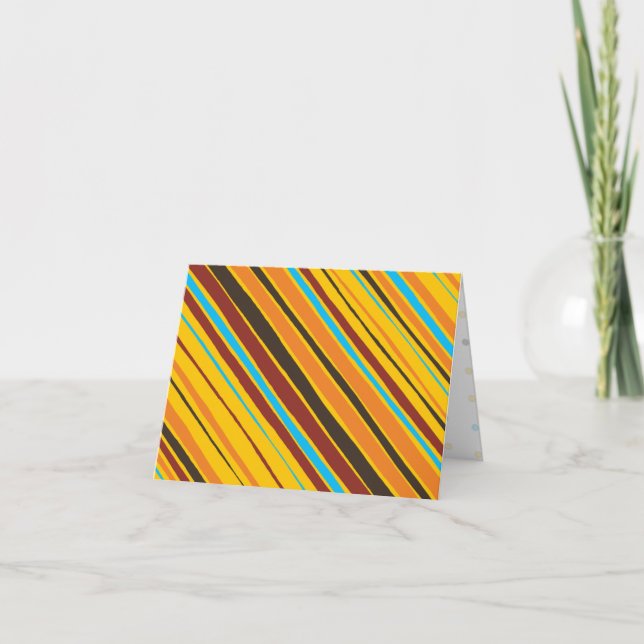 Cartão De Agradecimento Pontos 'n' Stripes Vazio (Frente)