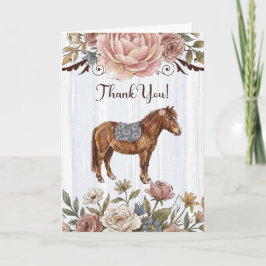 Cartão De Agradecimento Pony