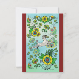 Cartão De Agradecimento Poodle Branco Captando uma placa de nota de Frisbe