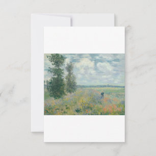 Cartão De Agradecimento Poppy Fields perto do Argenteuil por Claude Monet