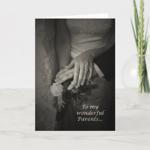 Cartão de Agradecimento por Ajuda no Casamento par