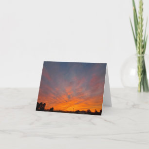 Cartão De Agradecimento Pôr do Sol em Michigan
