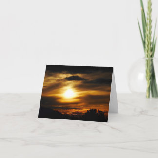 Cartão De Agradecimento Pôr do Sol Sobre Santa Fe