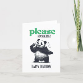 Cartão De Agradecimento Por Favor, Sem Cantando