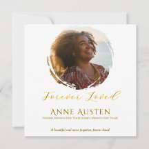 Cartão de Agradecimento por Funeral