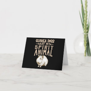 Cartão De Agradecimento Porcos-guineis São Meu Animal Espirituoso