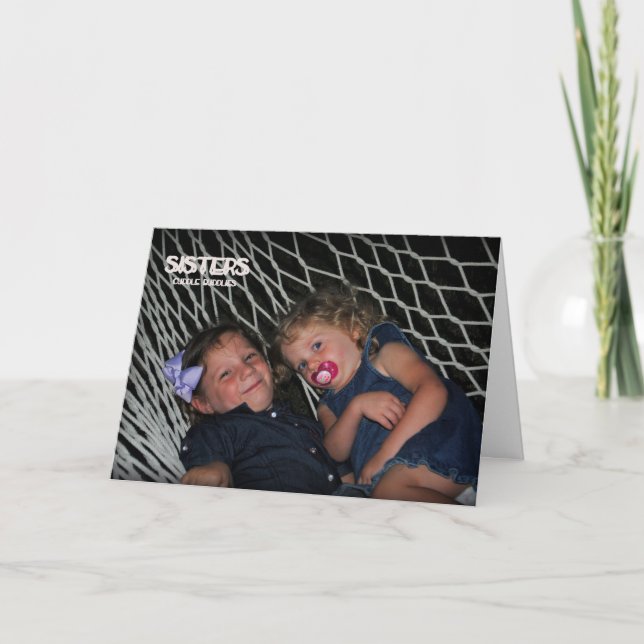 Cartão De Agradecimento Porque sua minha irmã (Frente)