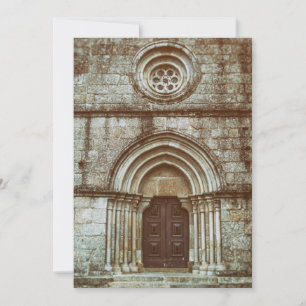 Cartão De Agradecimento Portal gótico medieval em Santiago de Antas
