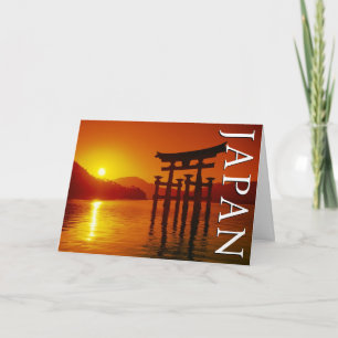 Cartão De Agradecimento Portão O-Torii, Santuário Itsukushima   Obrigado