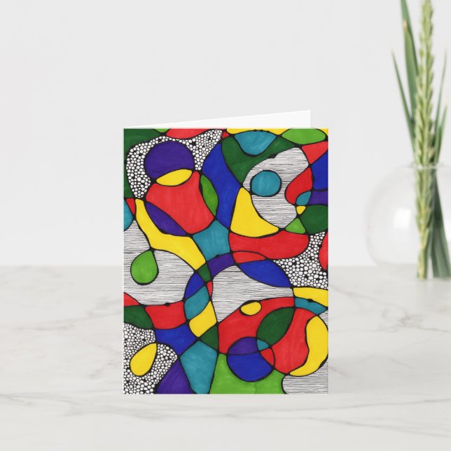 Cartão De Agradecimento Portas primárias da placa de anotação do Vazio dob (Frente)