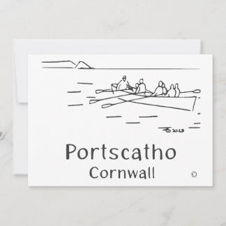 Cartão De Agradecimento Portscatho Gig Rowers Card