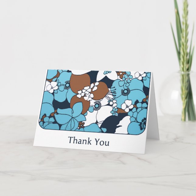 Cartão De Agradecimento Posh Floral (Frente)