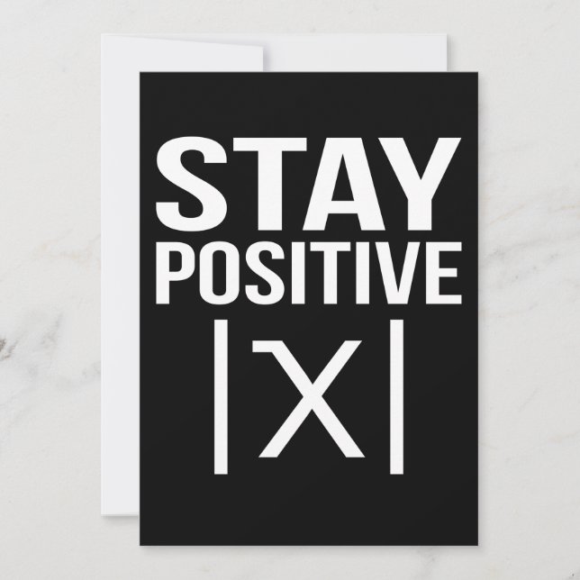 Cartão De Agradecimento Positive Math Teacher Mathematics Maths Student (Frente)