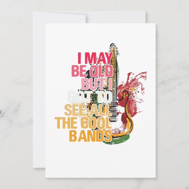 Cartão De Agradecimento Posso Ser Velho, Mas Tenho Que Ver O Legal (Frente)