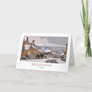 Cartão De Agradecimento Poster da estrada de ferro de Broadway