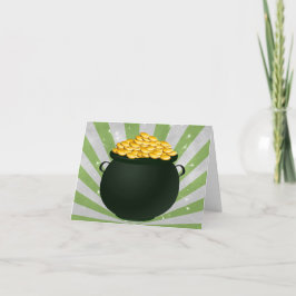 Cartão De Agradecimento Pote o' Dourado