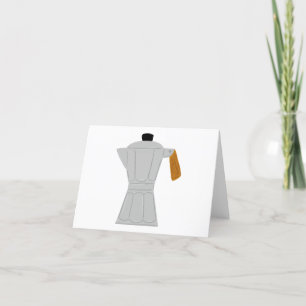 Cartão De Agradecimento Pote Vintage Moka Café Maker Retro Espresso