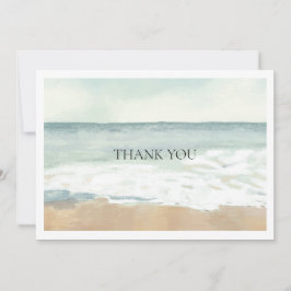 Cartão De Agradecimento Praia