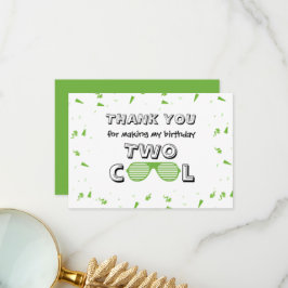 Cartão De Agradecimento Pratos de papel para festa de aniversário de 2 ano