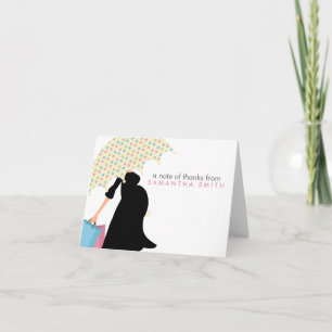 Cartão De Agradecimento Pregnant Mom Baby Shower Thank You Notes