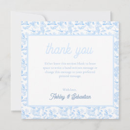 Cartão De Agradecimento Preparppy Jungle Chinoiserie Toile