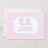 Preppy Rodeo First Birthday Cowgirl Boots
