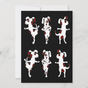Cartão De Agradecimento Presente Dalmático Yoga Dogs Poses E Exercícios D