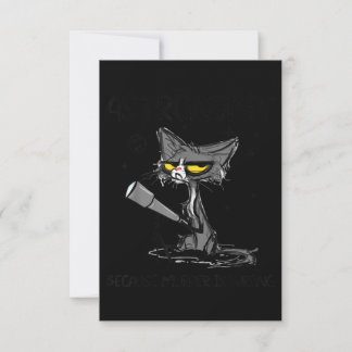 Cartão De Agradecimento Presente de Gato-Pão | Presente Para Gato De Pó
